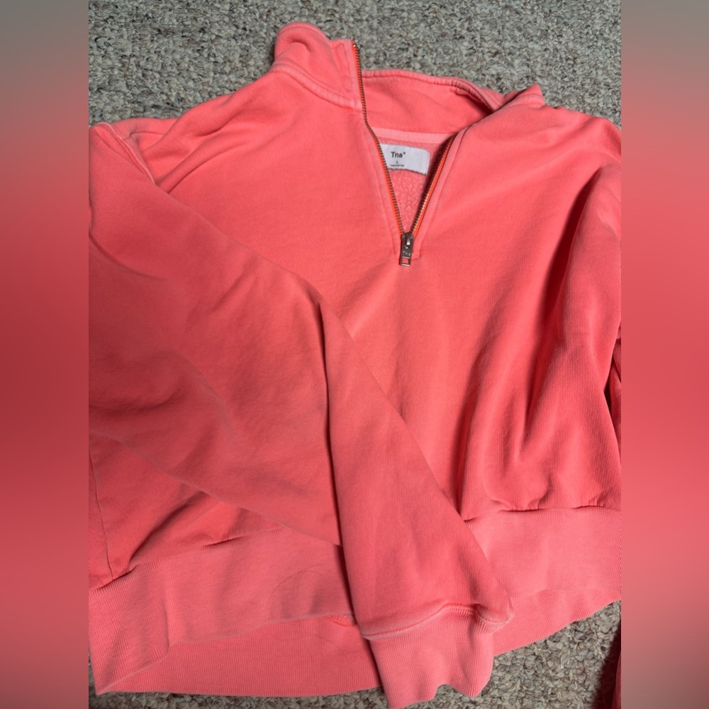 Aritzia 1/4 zip cropped sweatshirt